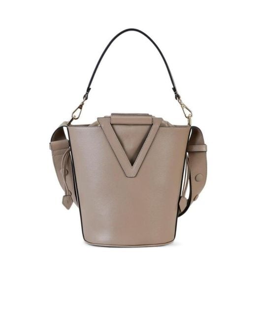 Roger Vivier Gray Rv Medium Bucket Bag