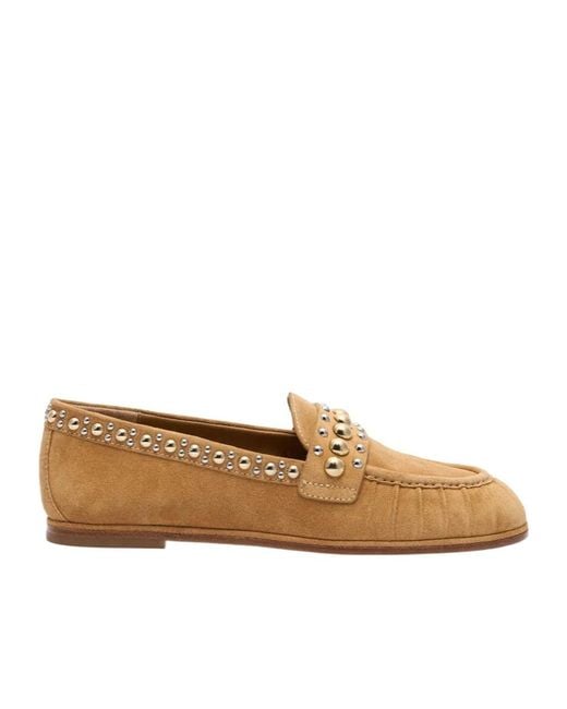 Stuart Weitzman Brown Perry Loafer