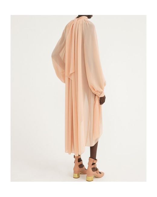 Chloé Pink Georgette Silk Blouse