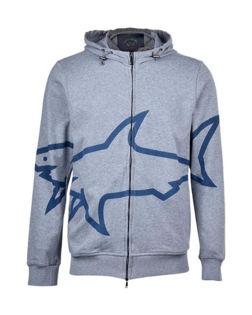 Paul & Shark Blue Logo Hat Casual Jacket for men