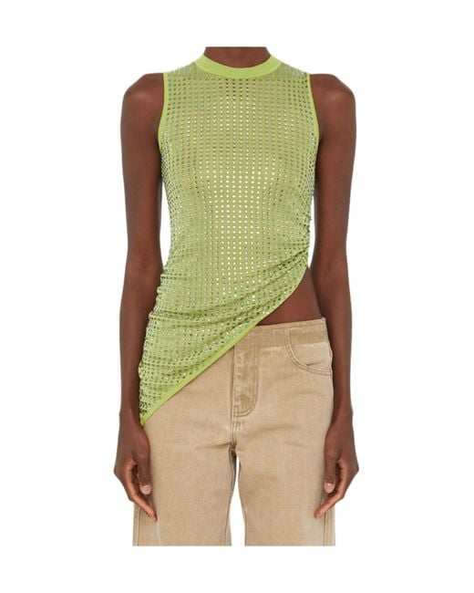 Christopher Esber Green Sequined Vest