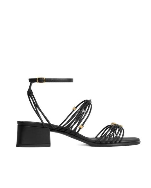 Céline White Clémence Heeled Sandal