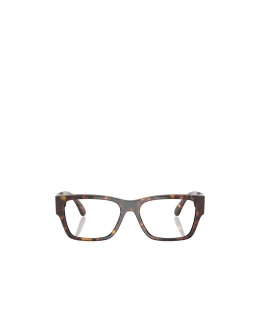 Versace White Tortoiseshell-Effect Glasses for men