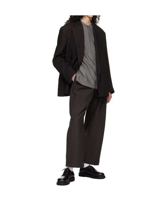 Studio Nicholson Black Jackson Derby Shoes for men