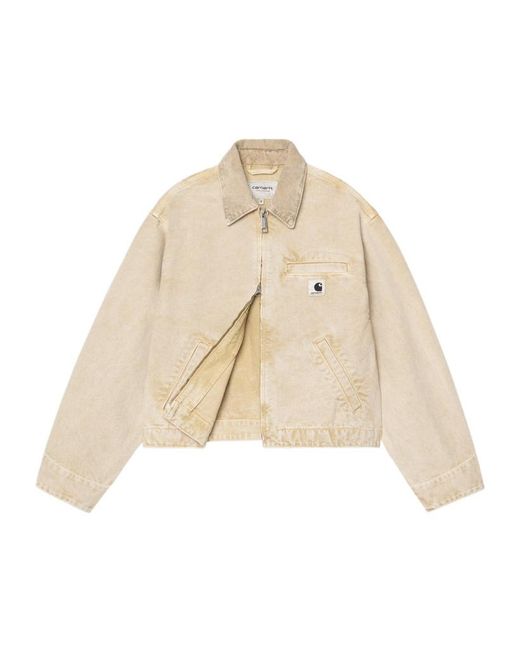 Carhartt Natural Emery Organic-Cotton Zip-Up Denim Jacket