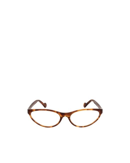 Moncler White Eyewear Cat-Eye Glasses for men