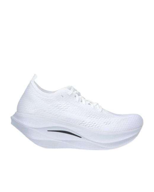 Comme des Garçons White X Mizuno Wave Rebellion Pro Sneakers