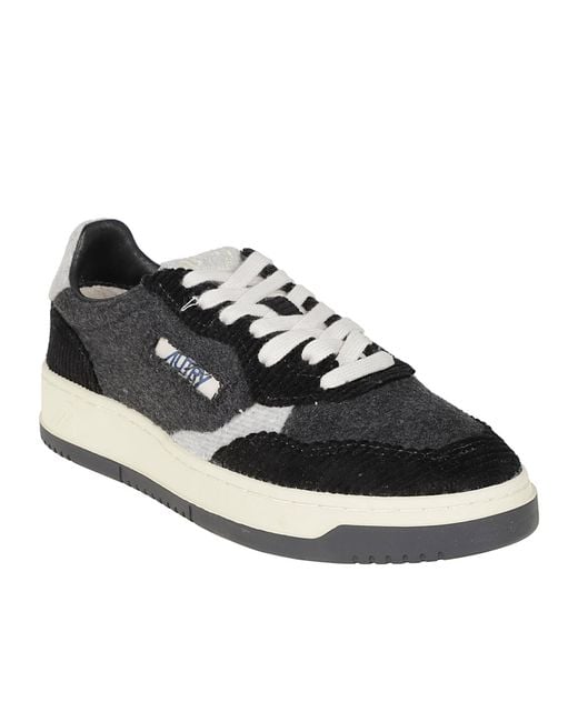 Autry Black Medalist Low Sneakers
