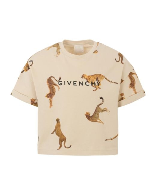 Givenchy Natural Leopard-Print T-Shirt