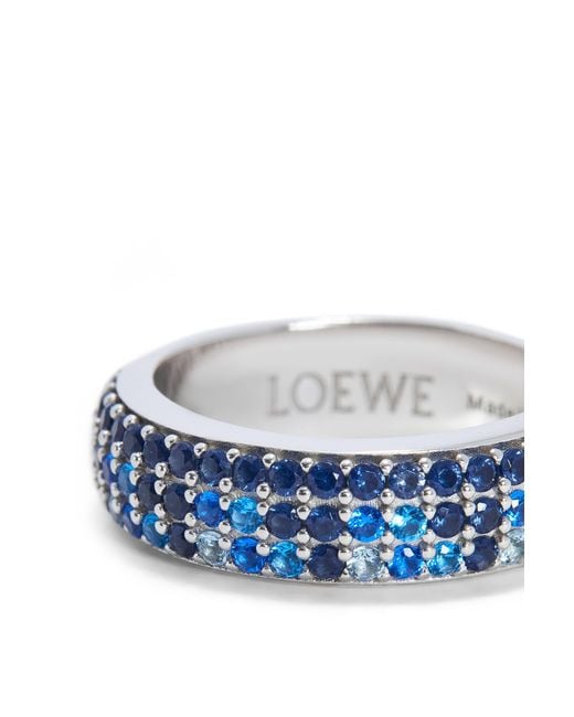Loewe White Thin Pavé Ring