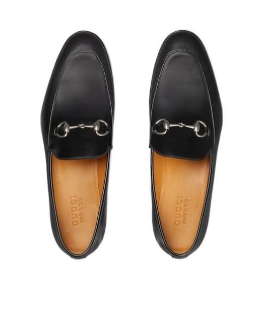 Gucci Black Horsebit Detailed Slip-On Loafers for men