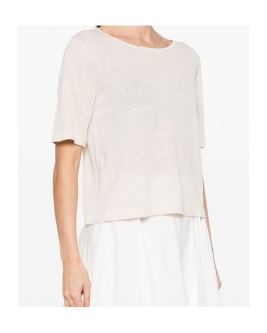 Baserange White Round-Neck T-Shirt