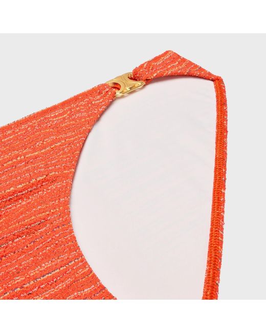 Céline Orange Triomphe Swimsuit Bottom