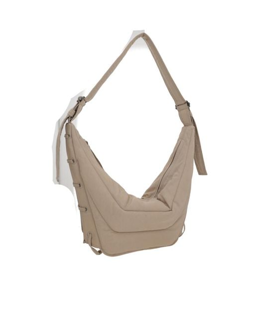 Lemaire Gray Game Medium Zipped Shoulder Bag for men