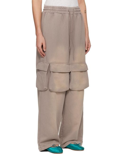 OPEN YY Natural Washed Pocket Baggy Sweatpants