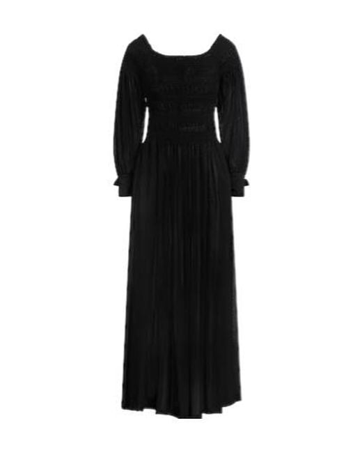 Max Mara Black Long-Sleeved Evening Dress