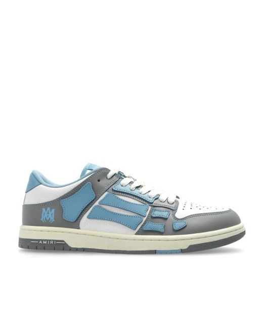 Amiri Blue Varsity Skel Top Low Sneakers for men