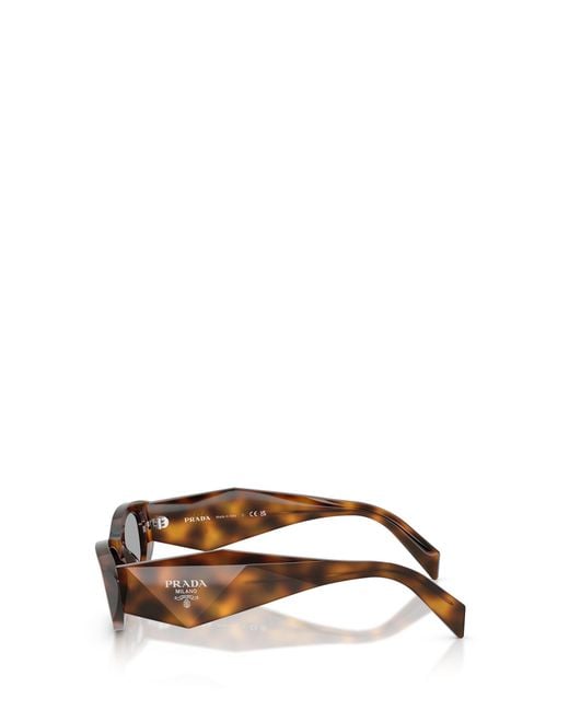 Prada White Prb16 Cat-Eye Sunglasses