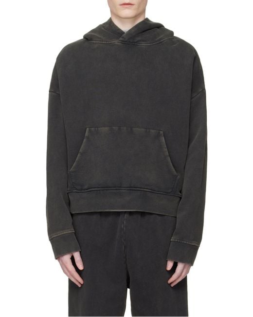Entire studios Black Heavy Oversized Hoodie for men