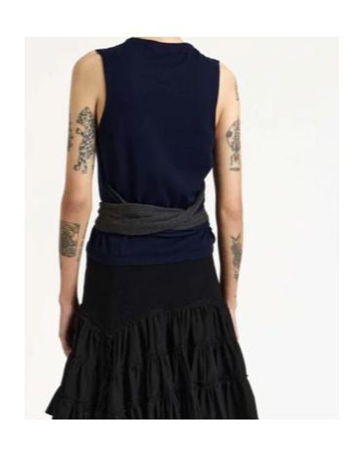 J.W. Anderson Blue Jw Anderson Waist Tie Tank Top