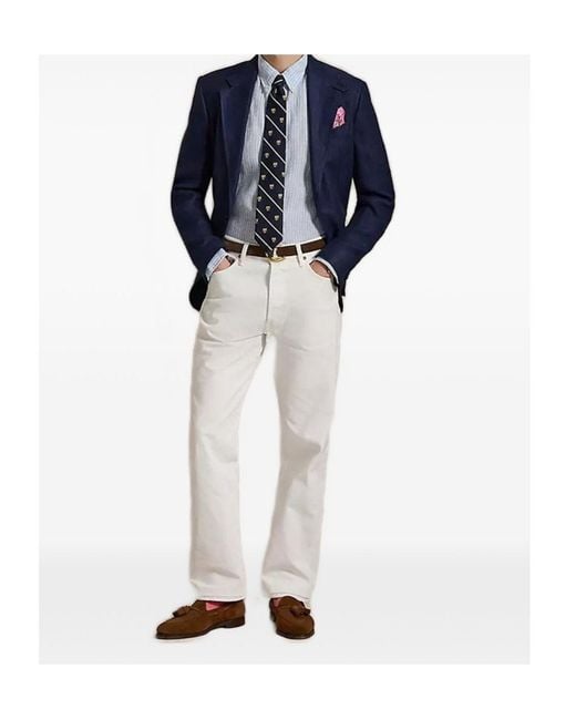 Polo Ralph Lauren Blue Striped Button-Down Shirt for men