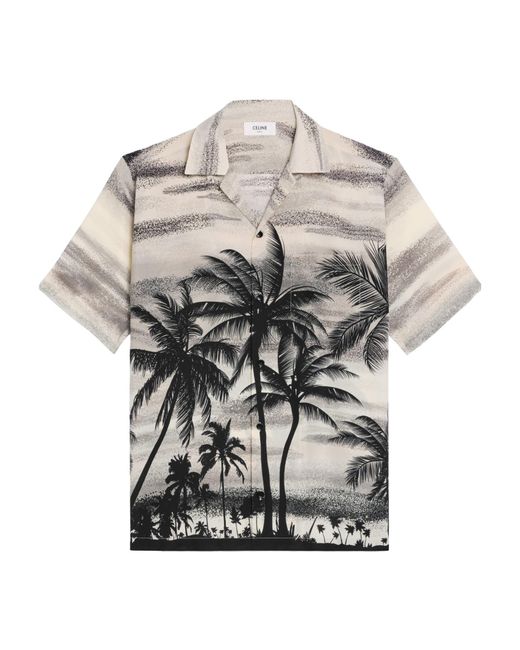 Céline Gray Short-Sleeved Shirt for men