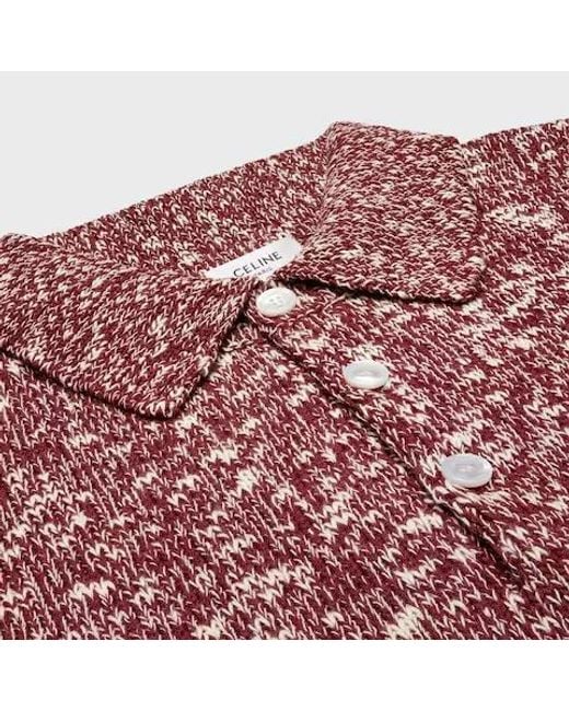 Céline Red Polo Sweater for men