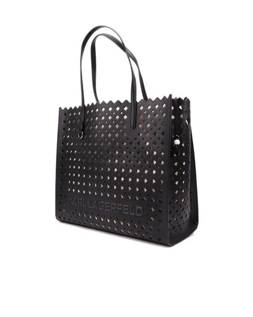 Karl Lagerfeld Black Logo Shoulder Bag