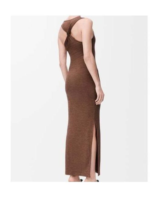 Loewe Brown Anagram Tank Dress