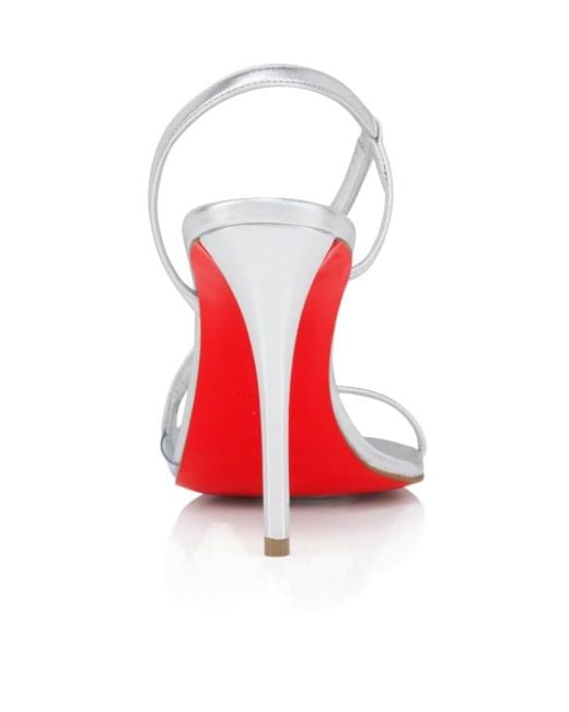 Christian Louboutin White Rosa Z Stiletto Heel Sandals