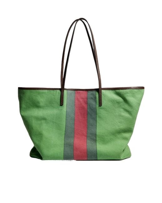 Gucci Green Tribeca 'Cannes' Large Tote