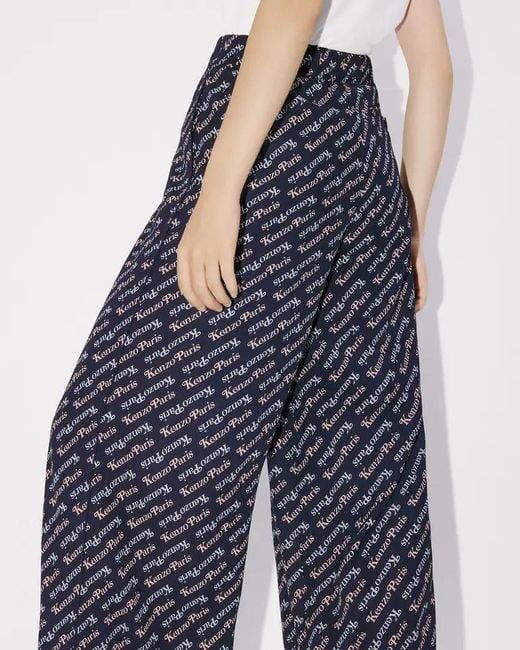 KENZO Blue Verdy Pajama Pants