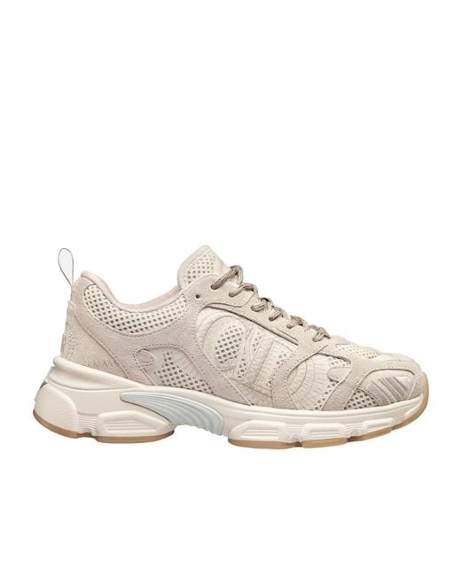 Dior Natural Christian Chrono Lace-Up Sneakers