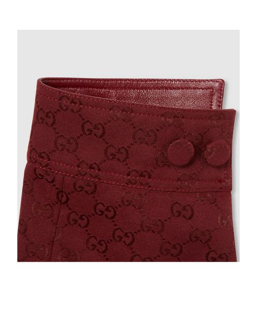 Gucci Red Monogrammed Button-Up Jacket for men