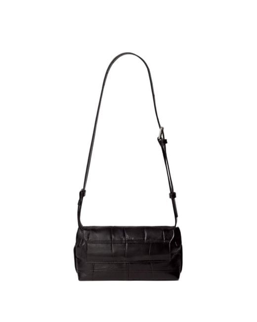 Lemaire White Small Gear Embossed Shoulder Bag