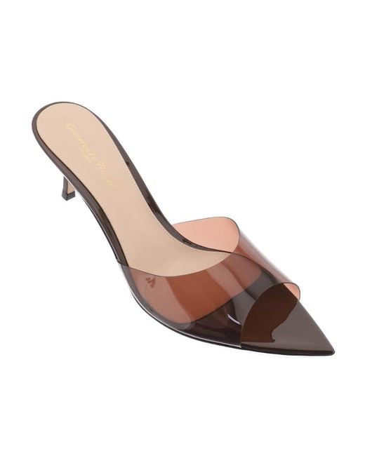 Gianvito Rossi Pink Elle Pointed-Toe Mules