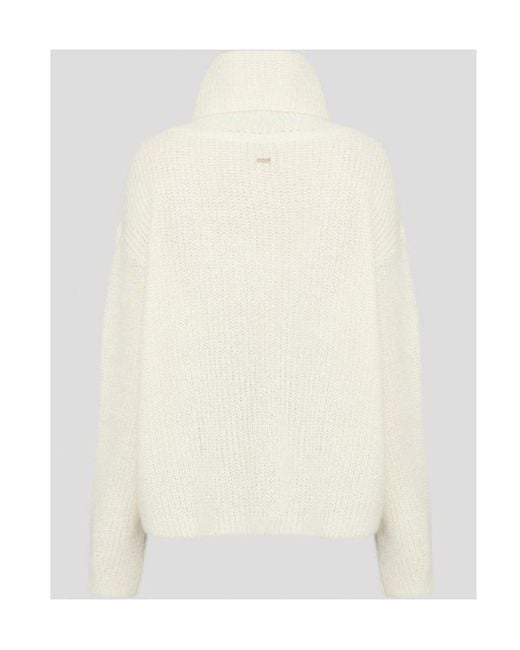Boss White Boss Roll Neck Knitted Jumper