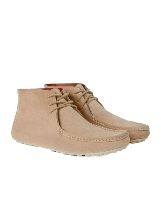 Loro Piana Natural Dot Sole Lace-Up Walk Boots for men