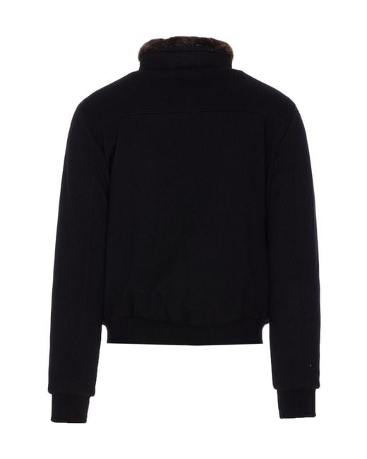 Moorer Black Bellati-Mrw Zipped Padded Jacket for men