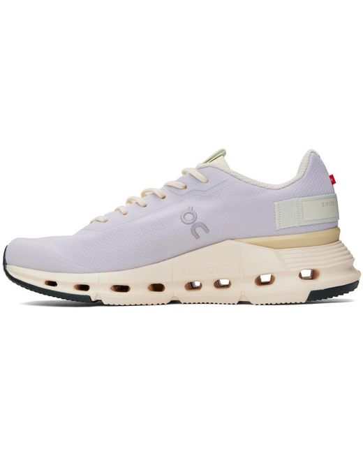 On Shoes White Cloudnova Logo-Print Sneakers