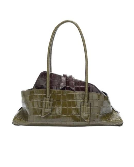 The Attico Green The La Passeggiata Small Top Handle Bag