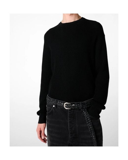 Studio Nicholson Black Portland Textured Knitwear for men