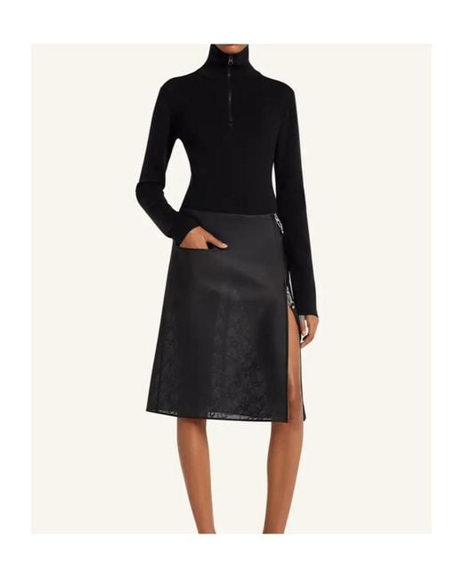 Courreges Black Wool Knitted Top