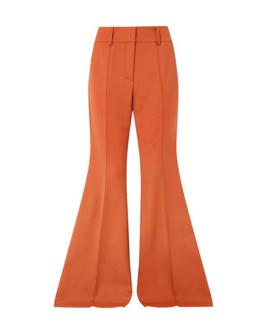 Gabriela Hearst Orange Casual Pants With Belt Loops