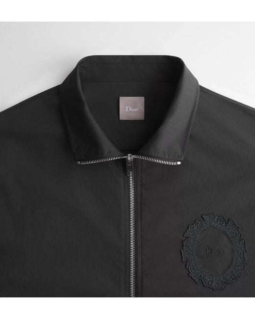 Dior Black Zip-Up Shirt for men