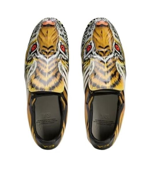 Y-3 Brown F 50 Tunit Graphic Slip-On Sneakers for men