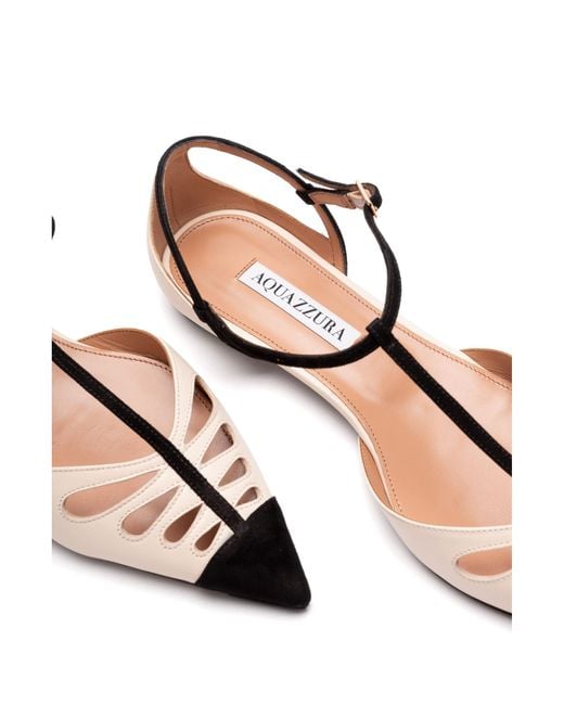 Aquazzura Brown Flat Shoes