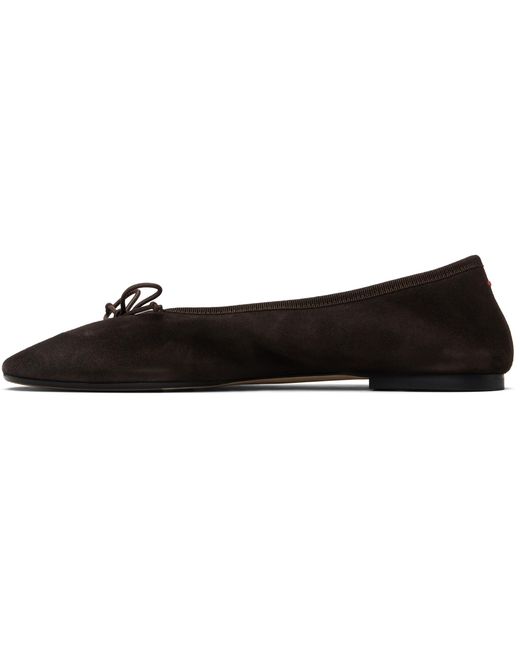 Aeyde Black Bow Detailed Slip-On Flat Shoes