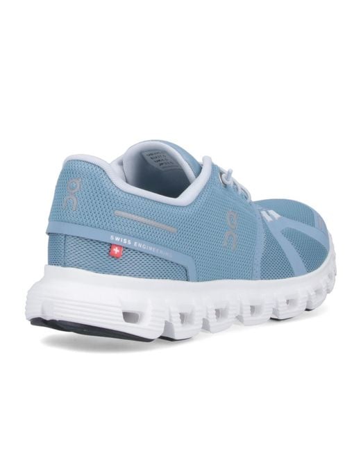 On Shoes Blue W Cloud Lace-Up Sneakers