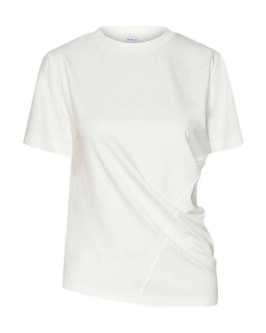 Marella White Asymmetric Hem T-Shirt